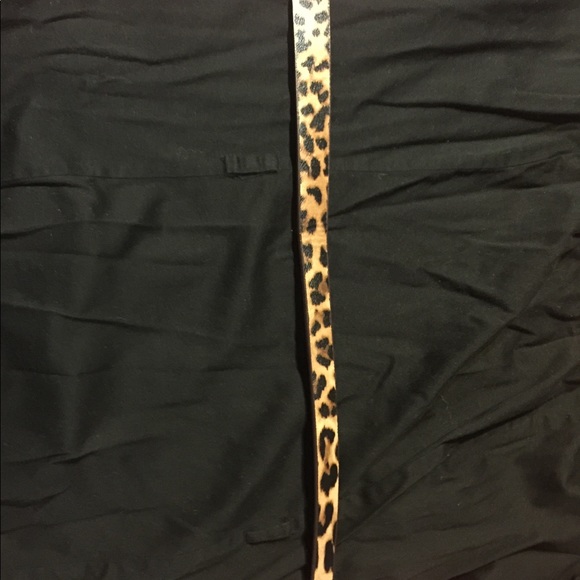 Merona - little black dress - leopard belt - L - Picture 5 of 8